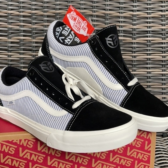 💎 HP 💎 Vans BMX Old Skool PinStripe Skateboard Shoes size 7.5 Men/9 Women - Picture 5 of 9